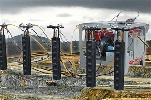 天峨石材開采設備礦山開采機械液壓裂石機型號大全